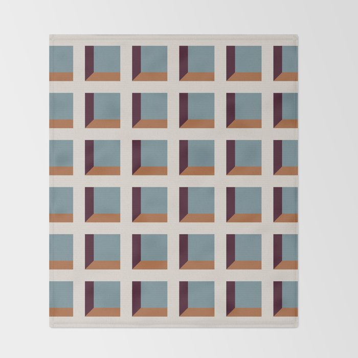 Minimalist 3D Pattern XVIII Throw Blanket Gallery Image 2