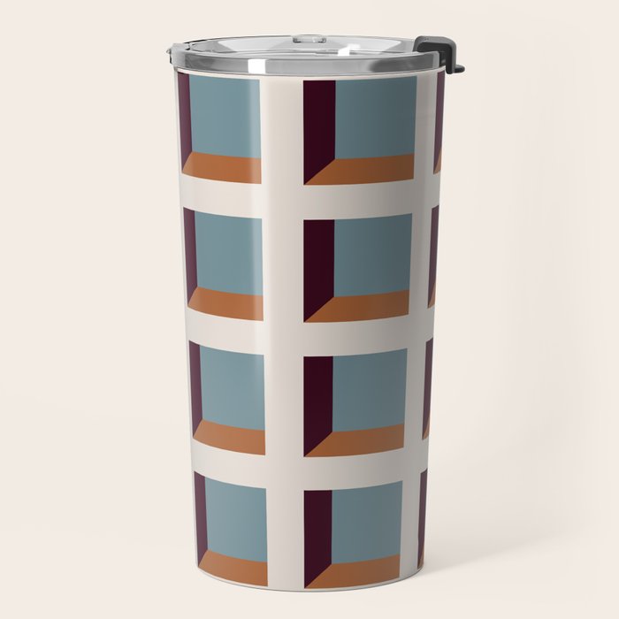 Minimalist 3D Pattern XVIII Travel Mug Gallery Image 2