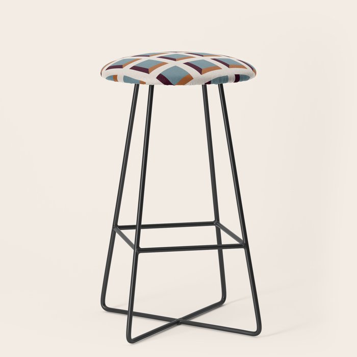 Minimalist 3D Pattern XVIII Stool Gallery Image 1
