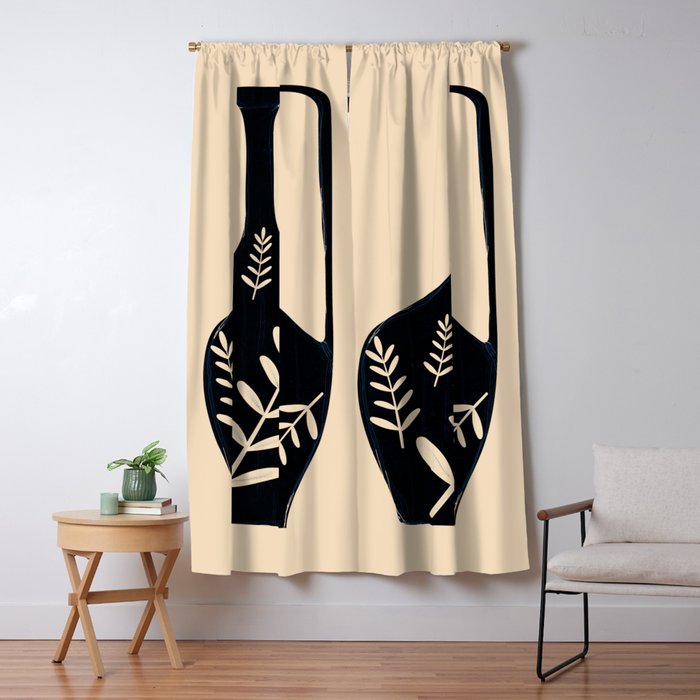 Minimal Abstract Art Vase 19 Window Curtain Gallery Image 5