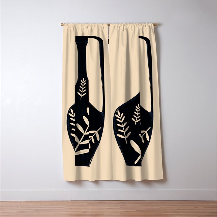 Minimal Abstract Art Vase 19 Window Curtain Gallery Image 3