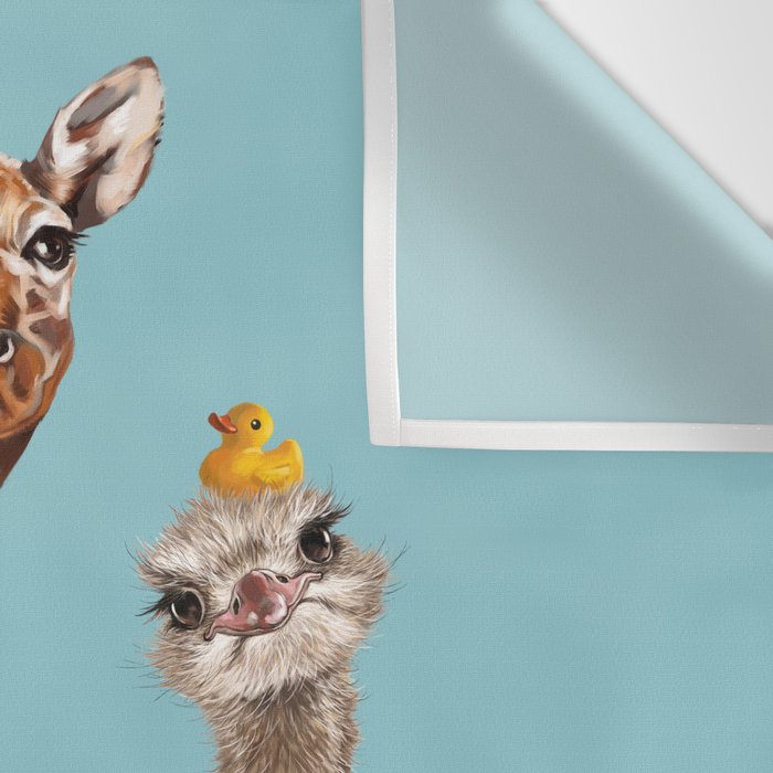 Playful Gangs in Bathtub Blue Wall Tapestry Gallery Image 3