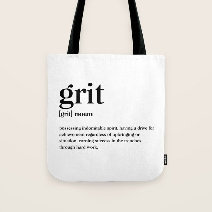 Grit Definition Tote Bag Gallery Image 1