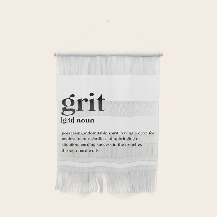 Grit Definition Wall Hanging Gallery Image 1