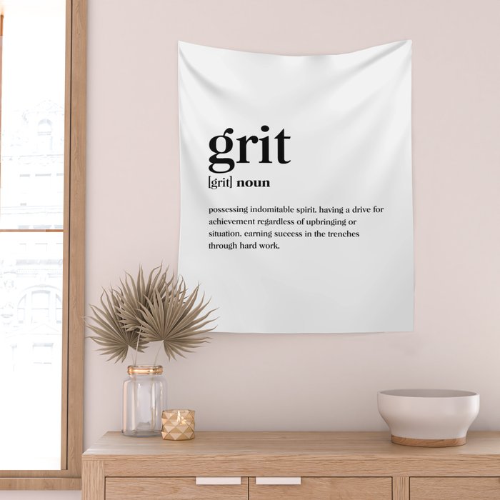 Grit Definition Wall Tapestry Gallery Image 2
