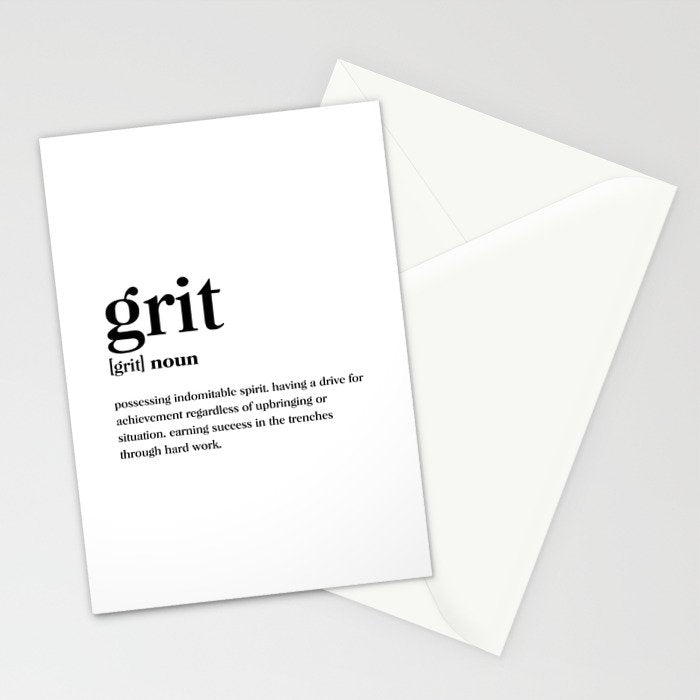 Grit Definition Stationery Card Gallery Image 2