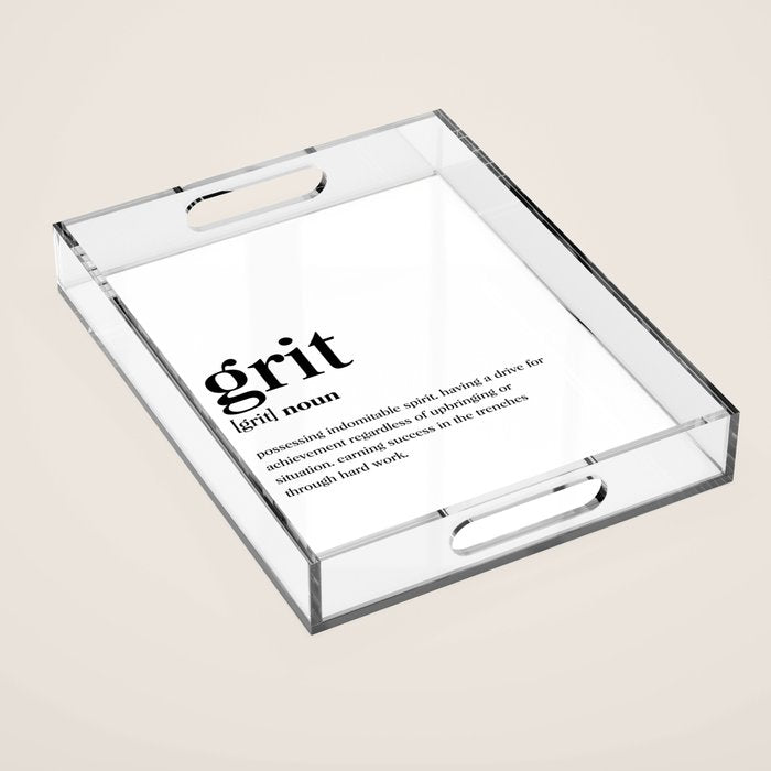 Grit Definition Acrylic Tray Gallery Image 1