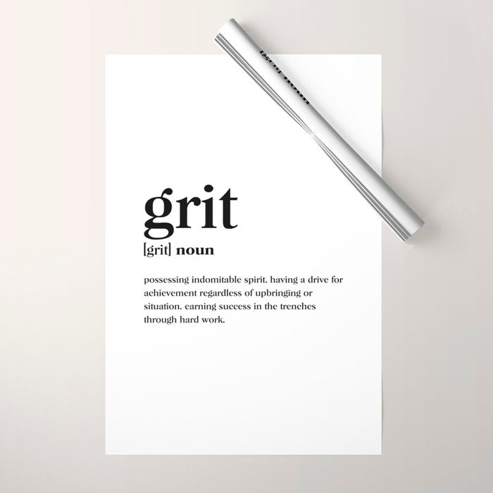 Grit Definition Wrapping Paper Gallery Image 1