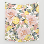 Pineapple wedges on rose bushes P Wall Tapestry Gallery Image 4