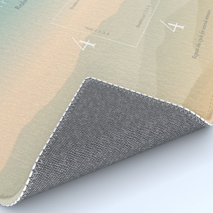 Square breathing meditation Rug Gallery Image 4