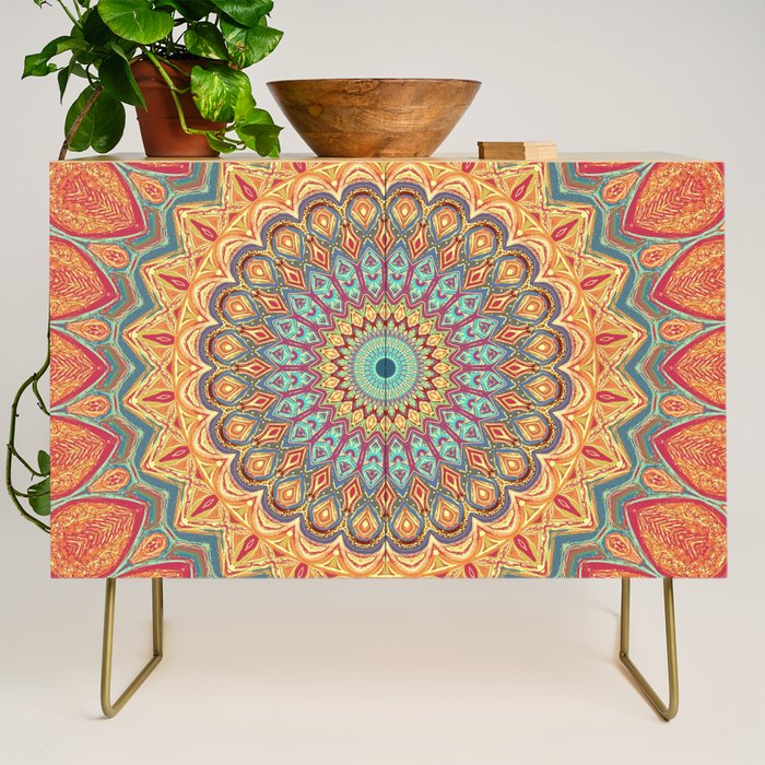 Jewel Mandala - Mandala Art Credenza Gallery Image 1