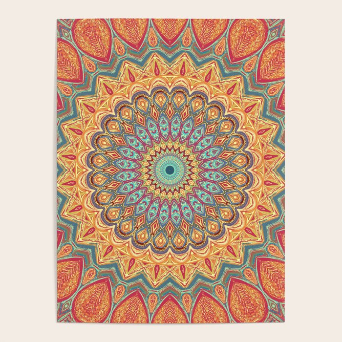 Jewel Mandala - Mandala Art Poster Gallery Image 4