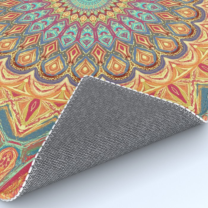 Jewel Mandala - Mandala Art Rug Gallery Image 4