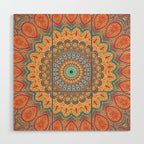 Jewel Mandala - Mandala Art Wood Wall Art Gallery Image 1