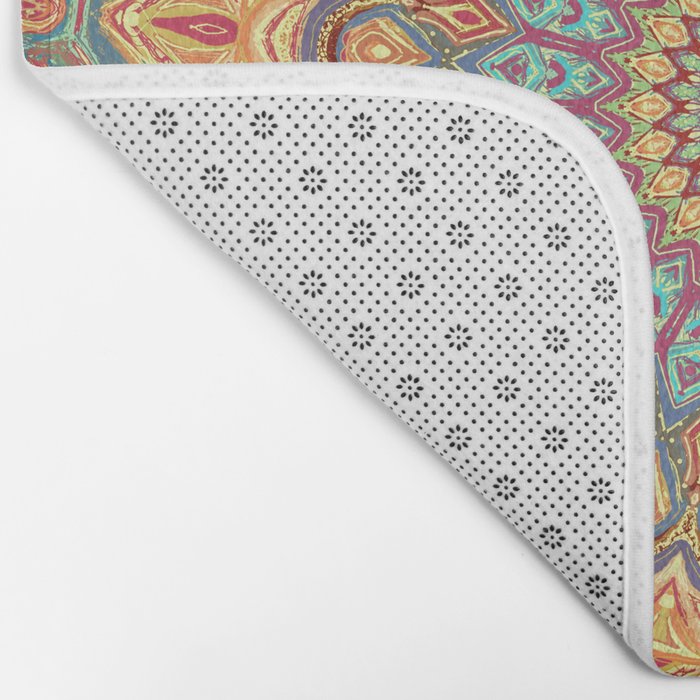 Jewel Mandala - Mandala Art Bath Mat Gallery Image 2