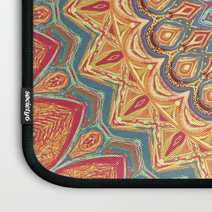 Jewel Mandala - Mandala Art Laptop Sleeve Gallery Image 3