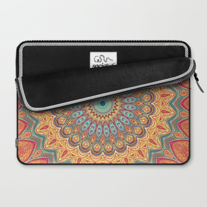 Jewel Mandala - Mandala Art Laptop Sleeve Gallery Image 2