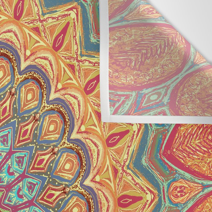 Jewel Mandala - Mandala Art Wall Tapestry Gallery Image 3