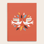 Festive doves - folk illustration Notebook Gallery Image 4