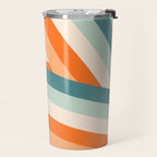 Ribbon Stripes - retro Travel Mug Gallery Image 2
