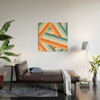 Ribbon Stripes - retro Wood Wall Art Gallery Image 2