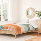 Ribbon Stripes - retro Duvet Cover Gallery Image 2