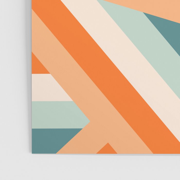 Ribbon Stripes - retro Poster Gallery Image 3