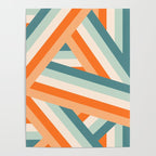 Ribbon Stripes - retro Poster Gallery Image 4
