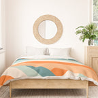 Ribbon Stripes - retro Duvet Cover Gallery Image 3