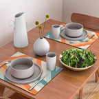 Ribbon Stripes - retro Placemat Gallery Image 2
