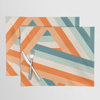 Ribbon Stripes - retro Placemat Gallery Image 1