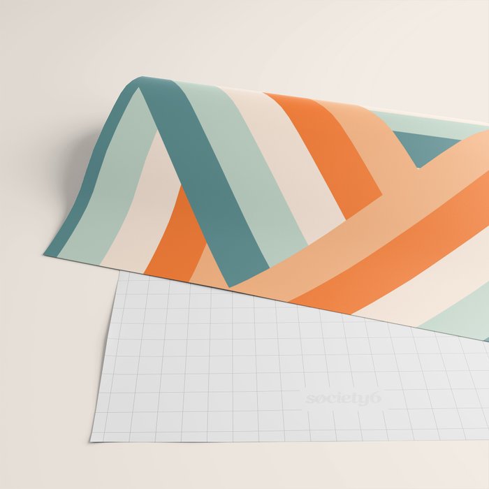 Ribbon Stripes - retro Wrapping Paper Gallery Image 2