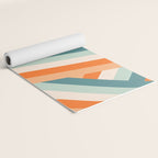 Ribbon Stripes - retro Yoga Mat Gallery Image 2