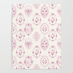 Victorian frame with flowers Poster Gallery Image 4