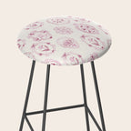 Victorian frame with flowers Stool Gallery Image 2