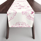 Victorian frame with flowers Table Runner Gallery Image 1