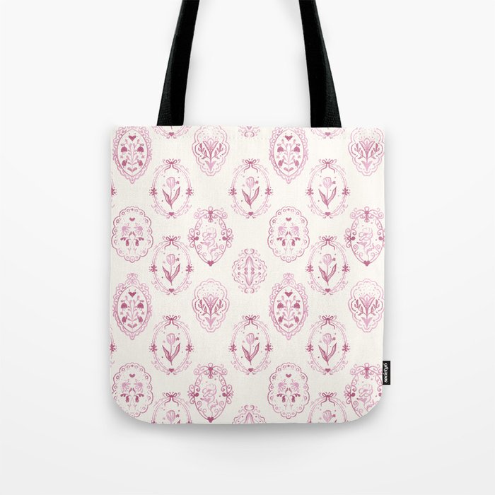 Victorian frame with flowers Tote Bag Gallery Image 1