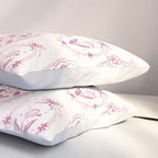 Victorian frame with flowers Pillow Sham Gallery Image 3