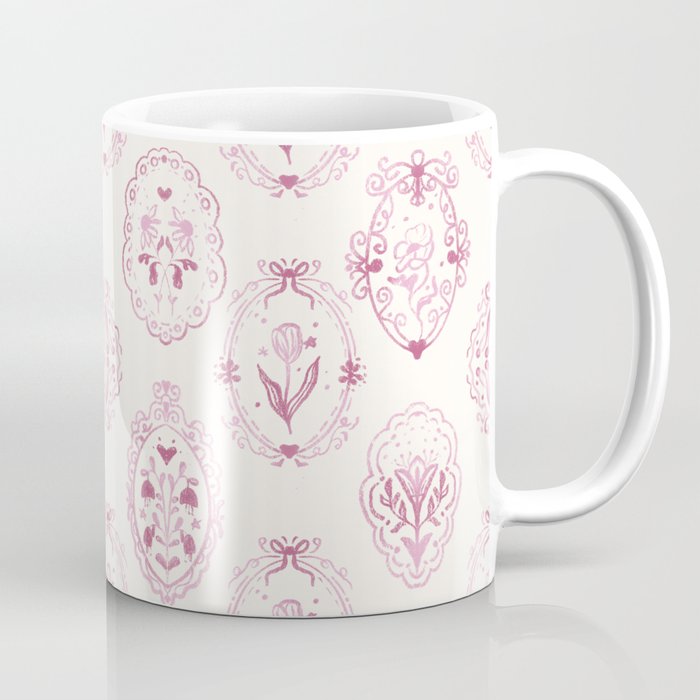 Victorian frame with flowers Coffee Mug Gallery Image 1
