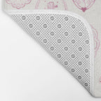 Victorian frame with flowers Bath Mat Gallery Image 2