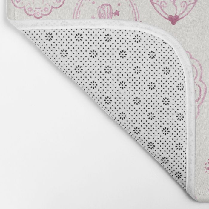 Victorian frame with flowers Bath Mat Gallery Image 2