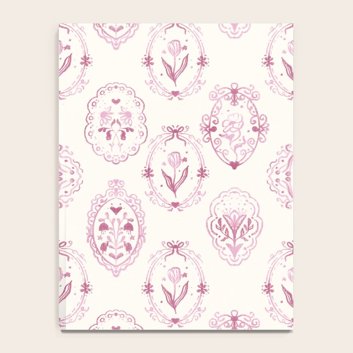 Victorian frame with flowers Notebook Gallery Image 4