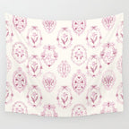 Victorian frame with flowers Wall Tapestry Gallery Image 4