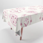 Victorian frame with flowers Tablecloth Gallery Image 1