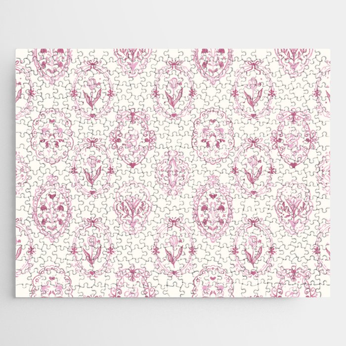 Victorian frame with flowers Jigsaw Puzzle Gallery Image 1