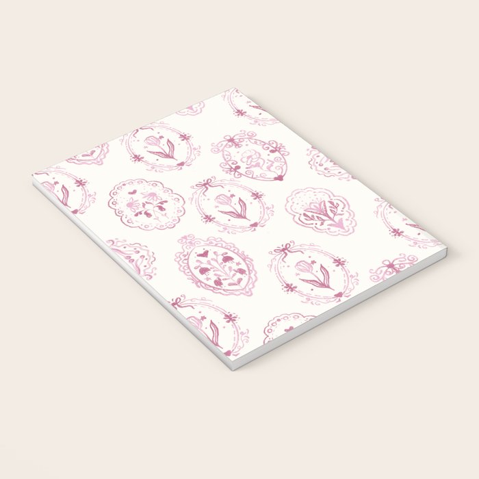 Victorian frame with flowers Notebook Gallery Image 3