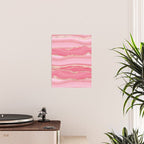 Blush Pink And Gold Marble Stripes Poster Gallery Image 2