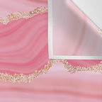 Blush Pink And Gold Marble Stripes Wall Tapestry Gallery Image 3