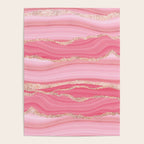 Blush Pink And Gold Marble Stripes Poster Gallery Image 4