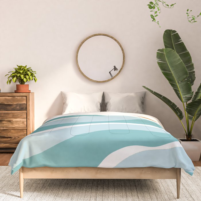 blue mountain sunset Comforter Gallery Image 3